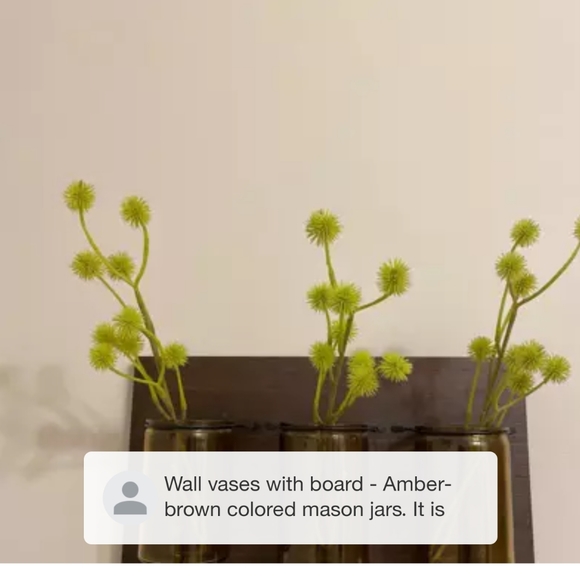 15" x 10" Medium Warm Wooden Plaque with Metal Mason Jars Brown - Picture 4 of 15